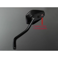 Rétroviseur aluminium epo abm gauche