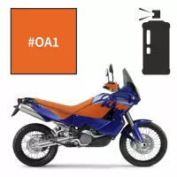 Peinture tricouche en spray adrenaline orange ktm 950 adventure 2002-2013