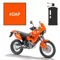 Peinture tricouche en spray adrenaline orange pearl ktm  640 lc4 adventure 2005-2007