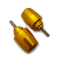 Paire d'embouts de guidon womettech pour kawasaki zx6r/ zx7/ zx9/ z1000etc en aluminium anodisé