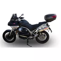 Pot gpr tri-ovale inox - homologué  - moto guzzi stelvio 1200 4v 2008/10