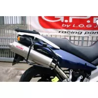 Pot gpr tri-ovale inox - homologué  - suzuki v-strom 1000 2003/12