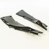 Cache sous cadre carbone brillant kawasaki zx10r 2011-2017