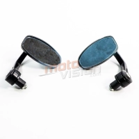 Paire de rétroviseurs sur embout de guidon alu cnc