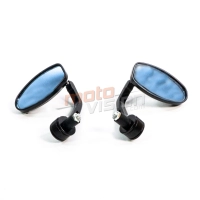 Paire de rétroviseurs sur embout de guidon alu cnc