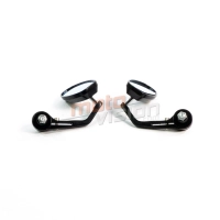 Paire de rétroviseurs sur embout de guidon alu cnc