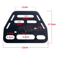 Paire de porte-bagages type scrambler