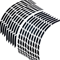 Liserets de jantes kawasaki racing 17"