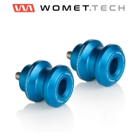 Paire de diabolos en aluminium m8 womet tech bmw honda kawasaki suzuki triumph