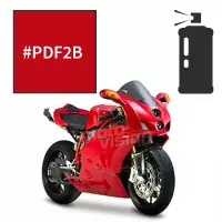 Peinture tricouche en spray ducati red anniversary 749 r 2004-2006