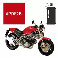 Peinture tricouche en spray ducati red anniversary 800 monster 2004