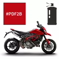 Peinture tricouche en spray ducati red anniversary 950 hypermotard 2019