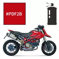 Peinture tricouche en spray ducati red anniversary 1100 hypermotard 2007-2009