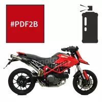 Peinture tricouche en spray ducati red anniversary 1100 hypermotard evo 2010-2012
