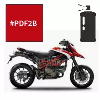 Peinture tricouche en spray ducati red anniversary 1100 hypermotard evo sp 2010-2012