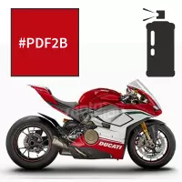 Peinture tricouche en spray ducati red anniversary 1100 panigale v4 special 2018