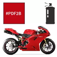 Peinture tricouche en spray ducati red anniversary 1198 sp 2011