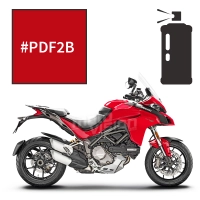 Peinture tricouche en spray ducati red anniversary 1260 multistrada 2018-2019