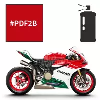 Peinture tricouche en spray ducati red anniversary 1299 panigale r final edition 2017-2018