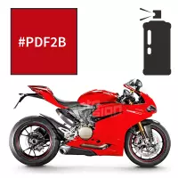 Peinture tricouche en spray ducati red anniversary 1299 panigale s 2016-2017