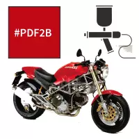 Peinture tricouche ducati anniversary red 800 monster 2004
