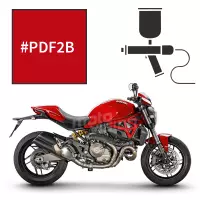 Peinture tricouche ducati red anniversary 821 monster stripe 2017