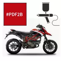 Peinture tricouche ducati red anniversary 1100 hypermotard evo sp 2010-2012