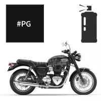 Peinture en spray triumph jet black bonneville t100 2004-2018