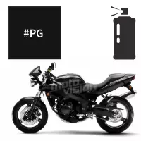 Peinture en spray triumph jet black speed four 2003-2005