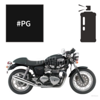 Peinture en spray triumph jet black 900 thruxton 2004-2010
