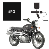 Peinture triumph jet black 900 scrambler 2009-2012
