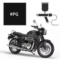 Peinture triumph jet black boneville t120 2016-2018