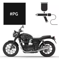 Peinture triumph jet black 900 street twin 2016-2018