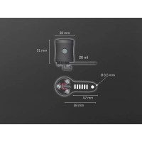 Réservoir liquide de frein scio abm alu