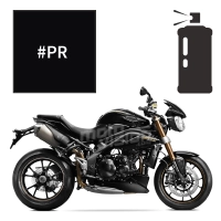 Peinture en spray triumph phantom black pearl 1050 speed triple  2011-2014