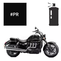 Peinture en spray triumph phantom black pearl 2300 rocket iii roadster 2010-2016