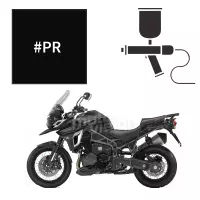 Peinture triumph phantom black pearl 800 tiger xc 2011-2016