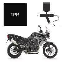 Peinture triumph phantom black pearl 800 tiger xr 2016