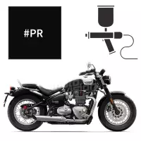 Peinture triumph phantom black pearl 1200 bonneville speemaster 2018-2019