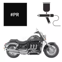 Peinture triumph phantom black pearl 2300 rocket iii 2007-2009