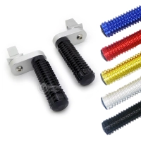 Paire de repose-pieds racing avec adaptateurs d'angle yamaha fz8, mt09, mt07, mt03, r6