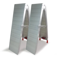 Lot de 2 rampe de chargement pliable en aluminium