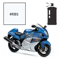 Peinture tricouche en spray suzuki pearl bracing white 1300 gsx-r hayabusa 2016