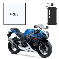 Peinture tricouche suzuki pearl bracing white 600 gsx-r 2014