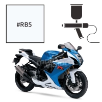 Peinture tricouche suzuki pearl bracing white 750 gsx-r 2013-2014