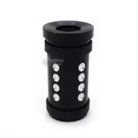 Paire d'embouts de sélecteur de vitesse et de frein noir harley sportster /xl 1200 /iron 883