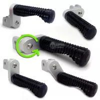 Paire de reposes pieds racing avec adaptateur d'angle