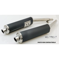 Echappement spark dark style (la paire) pour ducati monster 2002 - 2009