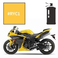Peinture tricouche en spray yamaha reddish yellow cocktail 1 extreme yellow  r1 2009