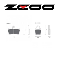 Plaquette de frein type "endurance" zcoo zrm-s002ex-c